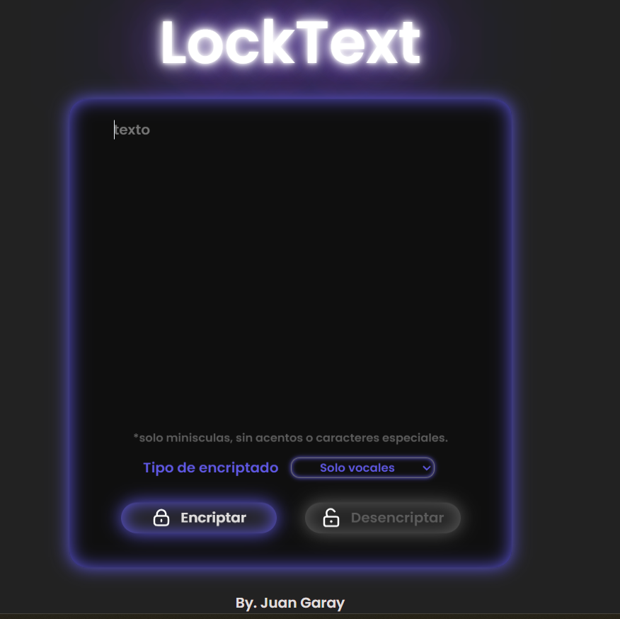LOCK TEXT